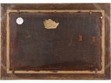 an old piece of wood with a piece of paper on it
