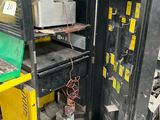 a machine that is sitting inside of a building