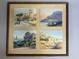 une photo d'une photo d'un tableau sur le mur