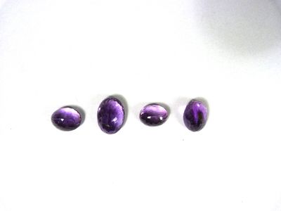 4 améthystes ovales 28.70 cts 22x17x11.5 n°06500547