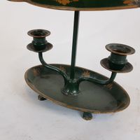Petite lampe bouillotte en métal laqué à décor d'aigle - XIX… (photo 2)