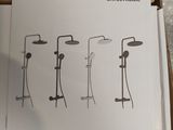 a box with a picture of a set of shower faucets in it