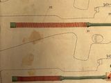 a drawing of a pair of scissors on a table