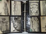 a black and white photo of an old photo album