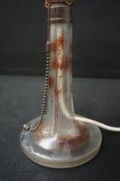 Jolie lampe antique en forme de champignon en verre mat pein… (photo 3)