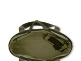 an image of a green bag on a white background