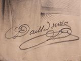 an image of a drawing of a man ' s name on a piece of paper