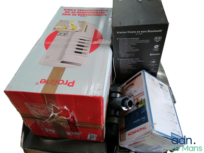 a box that is sitting on top of a pile of boxes