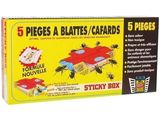 a close up of a box of stickers on a white background