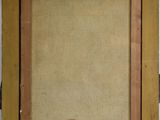 an image of a painting of a yellow frame with a brown border