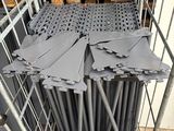 several pieces of metal are stacked on top of each other