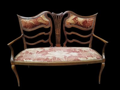 Un mobilier de salon anglais de style Adam comprenant un can…