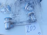 a lot of different types of valves on a table