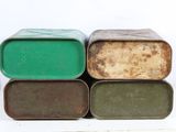 four different types of soap bars stacked on top of each other