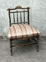 Chaise de musique en bois noirci à rehauts dorés d'inspirati…
