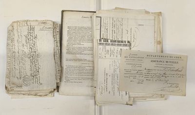 [BERRY]. Ensemble de pièces relatives au Berry : - [CHER].[D…