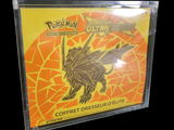 a picture of a pokemon trading card in a case