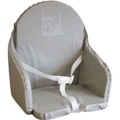 586 / Coussin Chaise Haute Bébé - LOOPING - Gris perle…