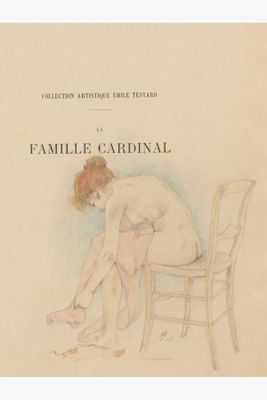 an image of a drawing of a nude woman sitting on a chair