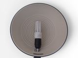a light bulb that is in a bowl on a table