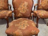 four chairs with floral upholstered upholstered upholstered upholstered upholstered upholstered upholstered upholstered