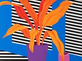 an image of a painting of a potted plant on a table