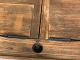a close up of a piece of wood with a hole in it