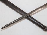 two crossed swords on a table with a white background