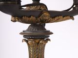 a lamp that is sitting on top of a table