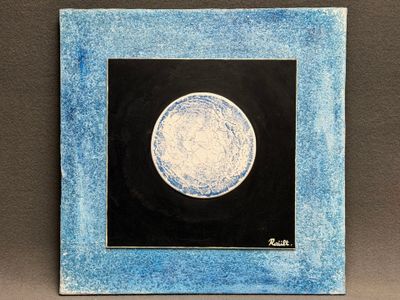 RAÜLT ( XX°) technique mixte abstraite sur toile.