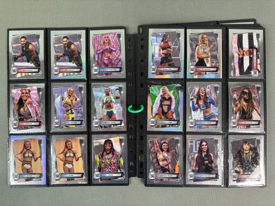 wwe wrestling trading card set with a lot of different trading cards