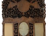 a picture of a clock that is hanging on the wall