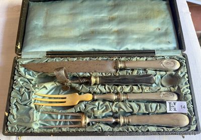 Coffret avec couteau et fourchette à gigot fourchette à sala…