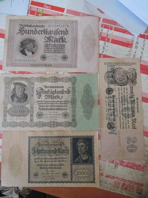 Billets Allemagne - 4 Billets Differents N° World Pape…