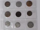 a lot of coins that are in a clear bag