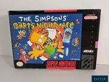 the simpsons ' s bart ' s nightimeme super nintendo game box