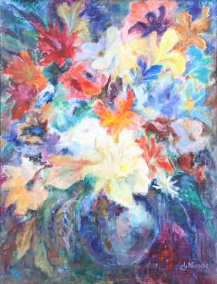 Charles NICOLLE (1920-2000) Bouquet imaginaire