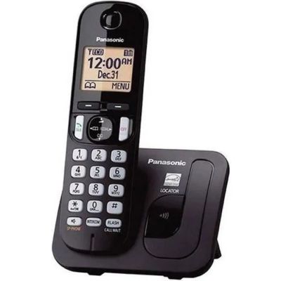 a close up of a phone on a stand on a white background