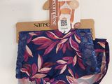 the panties are blue and pink with pink flowers on them