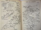 an open book with a map of the country of france