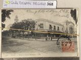 an old postcard with a picture of a horse drawn carriage