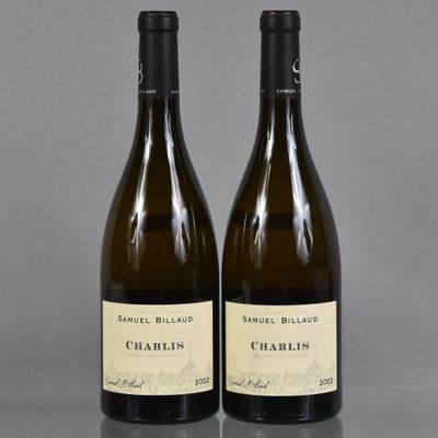 deux bouteilles de vin posées sur une table l'une à côté de l'autre