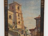 a picture of a painting on the wall of a building