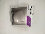 a small square silver object in a plastic bag
