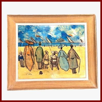 SAINT CLAIR Henry 1899-1990 : Bord de mer.