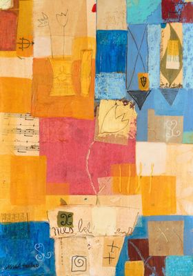 une image représentant un tableau aux couleurs et motifs variés