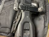 a piece of luggage that has a gun in it
