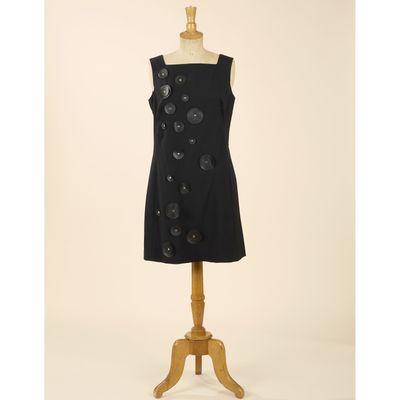 Paco RABANNE, Automne-Hiver 1999 Robe à bretelles en laine v…