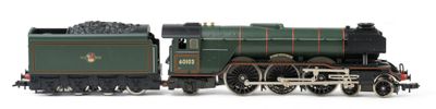 a toy train that is sitting on a white surface