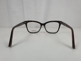 the glasses are made of tortoises and have a brown frame